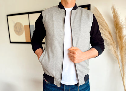 Chaquetas Beisbolera 14149 Gris