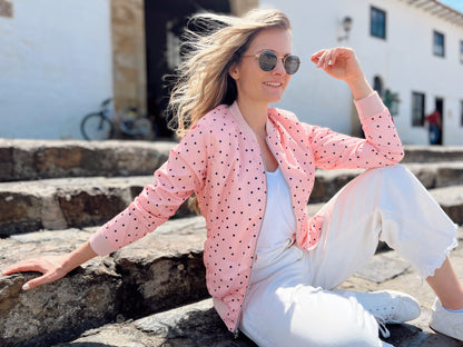 Chaqueta impermeable 26050 Rosado