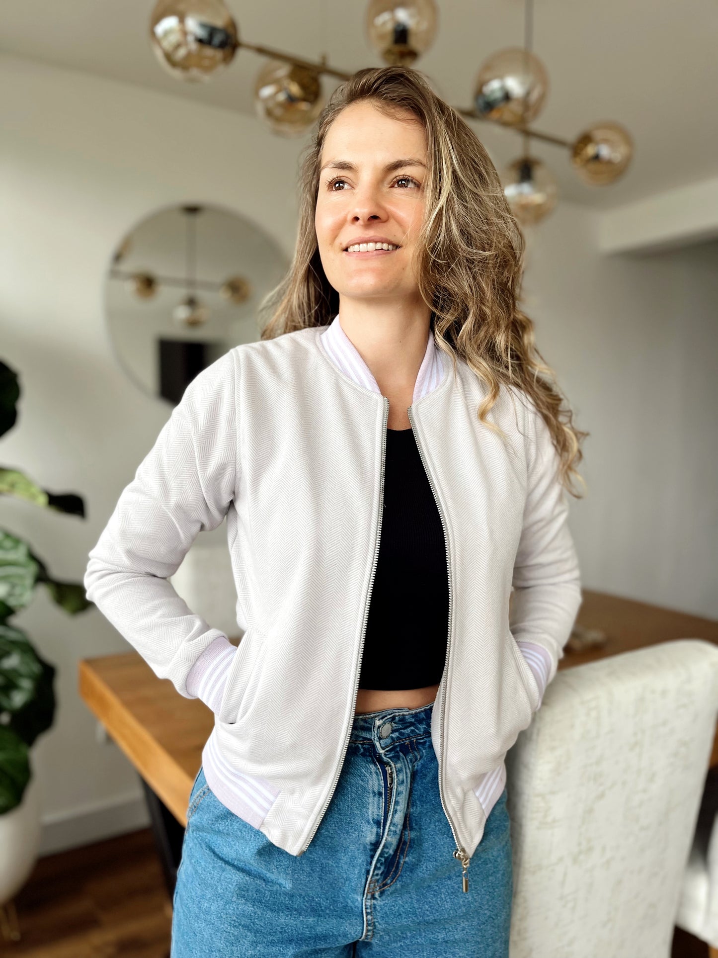 Chaquetas Bomber Classic 26106 Lila