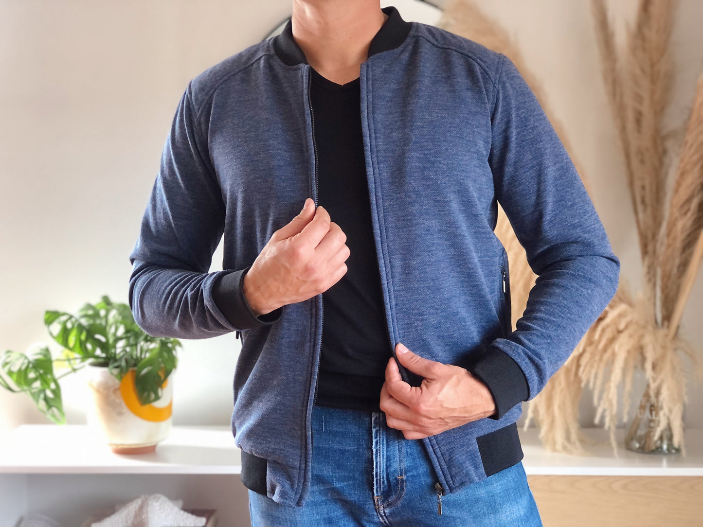 Chaquetas Bomber Classic 14102 Azul