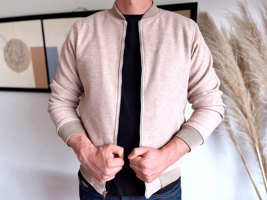 Chaquetas Bomber Classic 14144 Beige