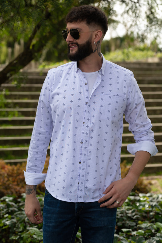 Camisa de Hombre 31160 Lila