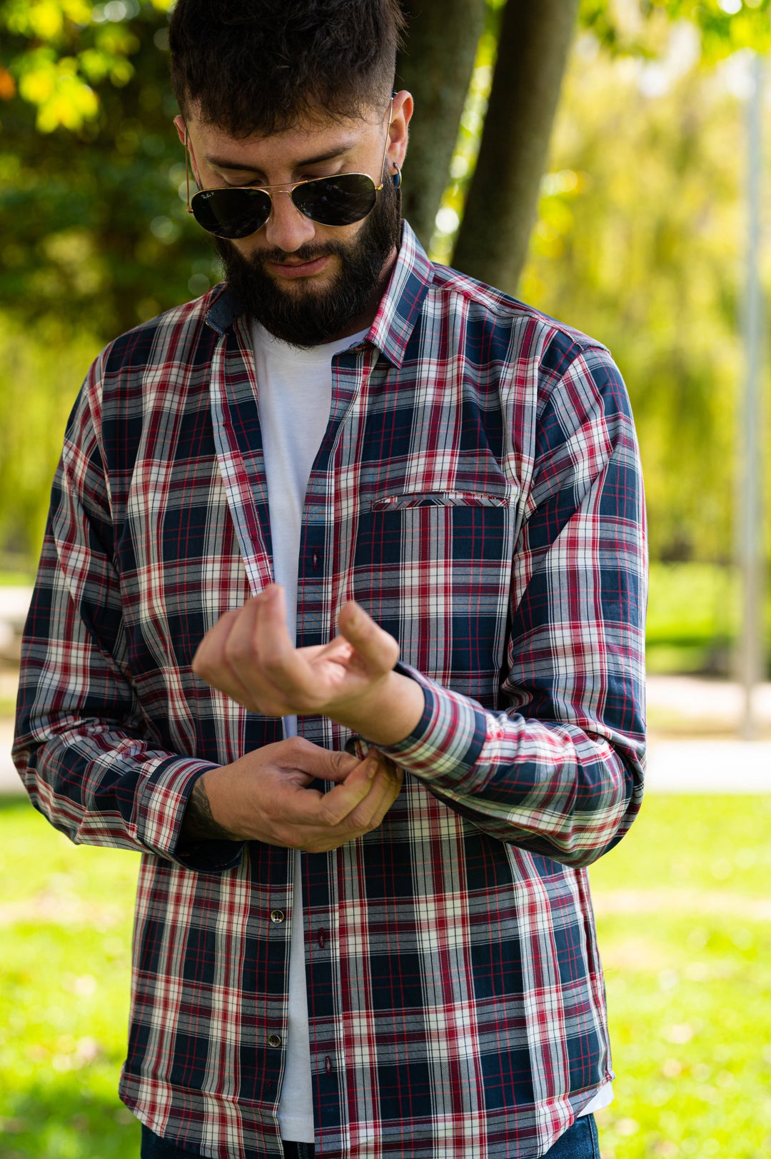 Camisa de Hombre 31166 Rojo