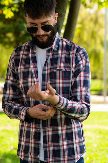Camisa de Hombre 31166 Rojo