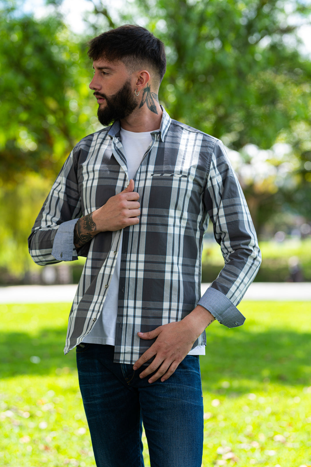 Camisa de Hombre 31149 Gris