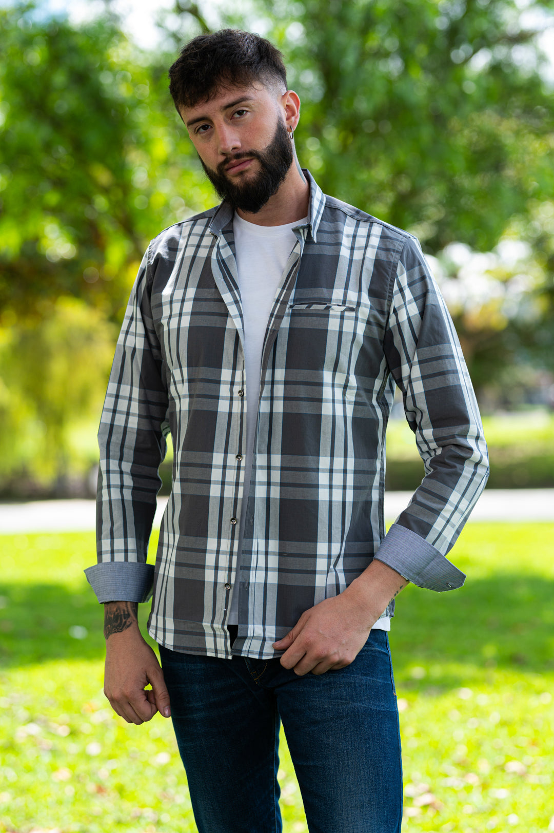 Camisa de Hombre 31149 Gris