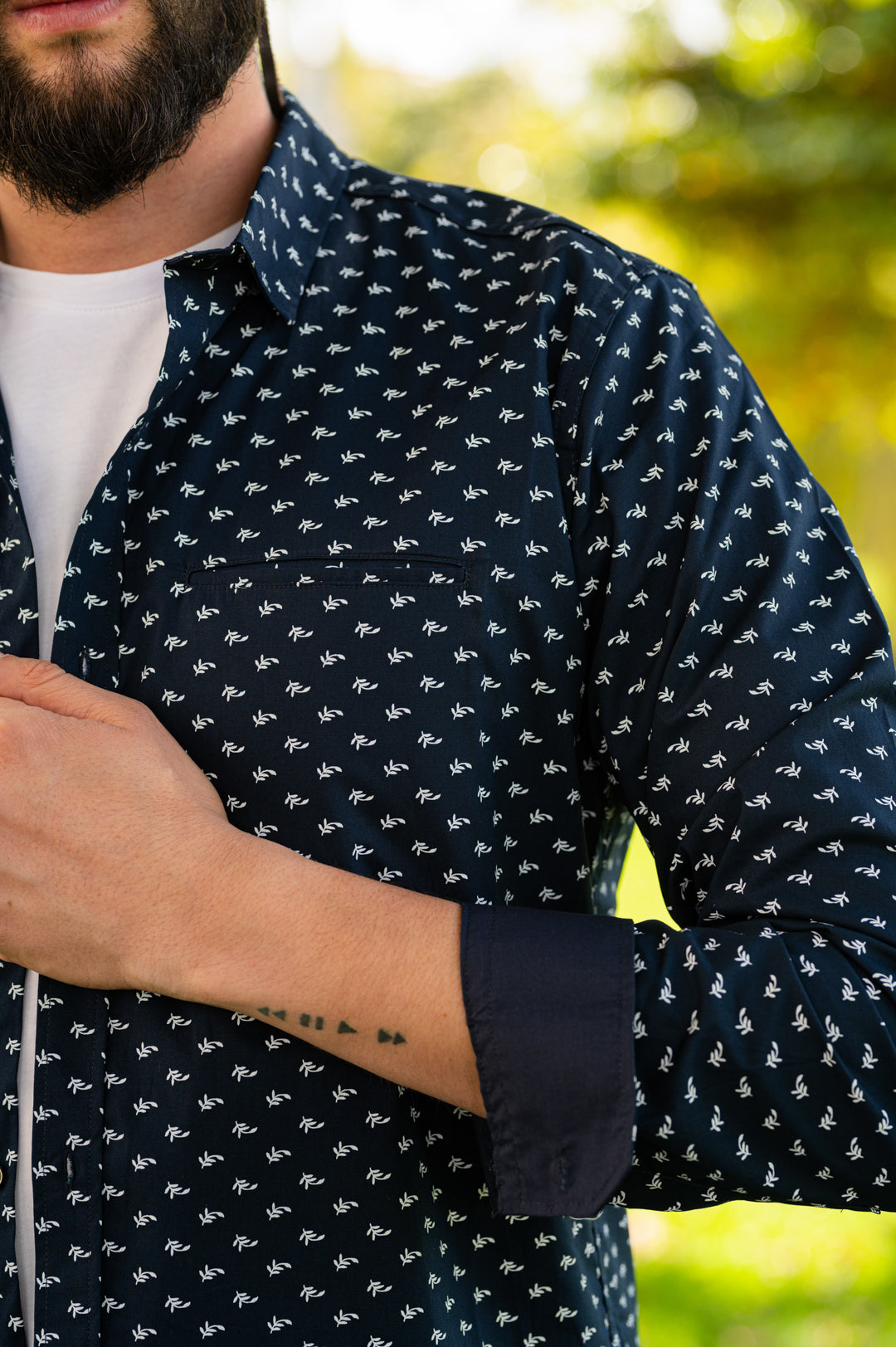 Camisa de Hombre 31168 Azul