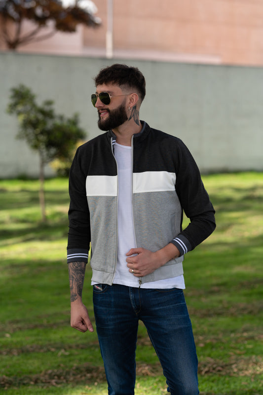 Chaquetas Beisbolera 14145 Gris