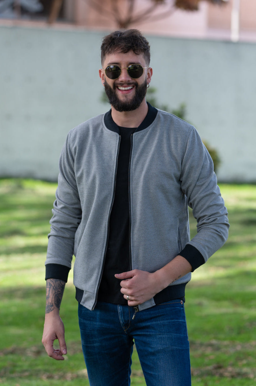 Chaqueta Bomber Classic 14096 Rib Oscuro