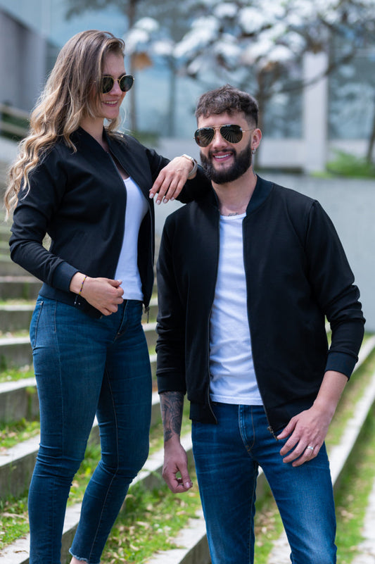 Match  de Chaquetas Bomber Classic Hombre 14001 Negro