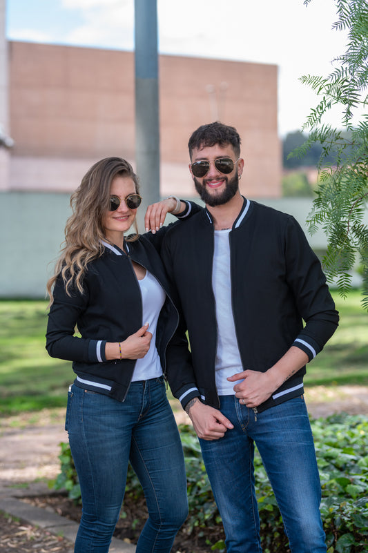 Match de Chaquetas Bomber Classic Hombre 14117 Negro