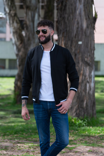 Match de Chaquetas Bomber Classic Hombre 14117 Negro