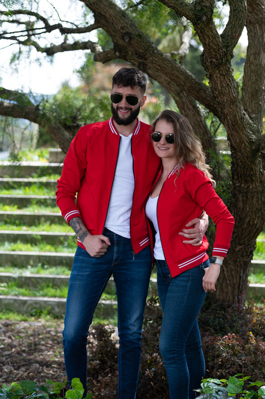 Match de Chaquetas Bomber Classic Hombre 14110 Rojo