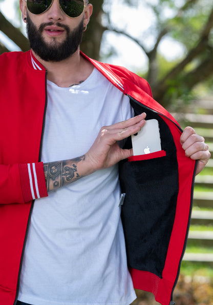 Match de Chaquetas Bomber Classic Hombre 14110 Rojo