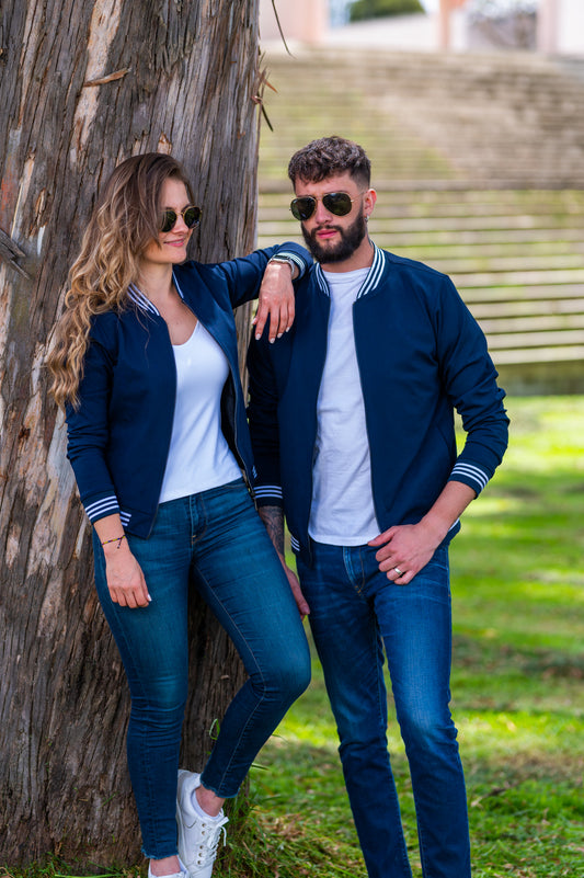 Match de Chaqueta Bomber Classic Hombre 14110 Azul