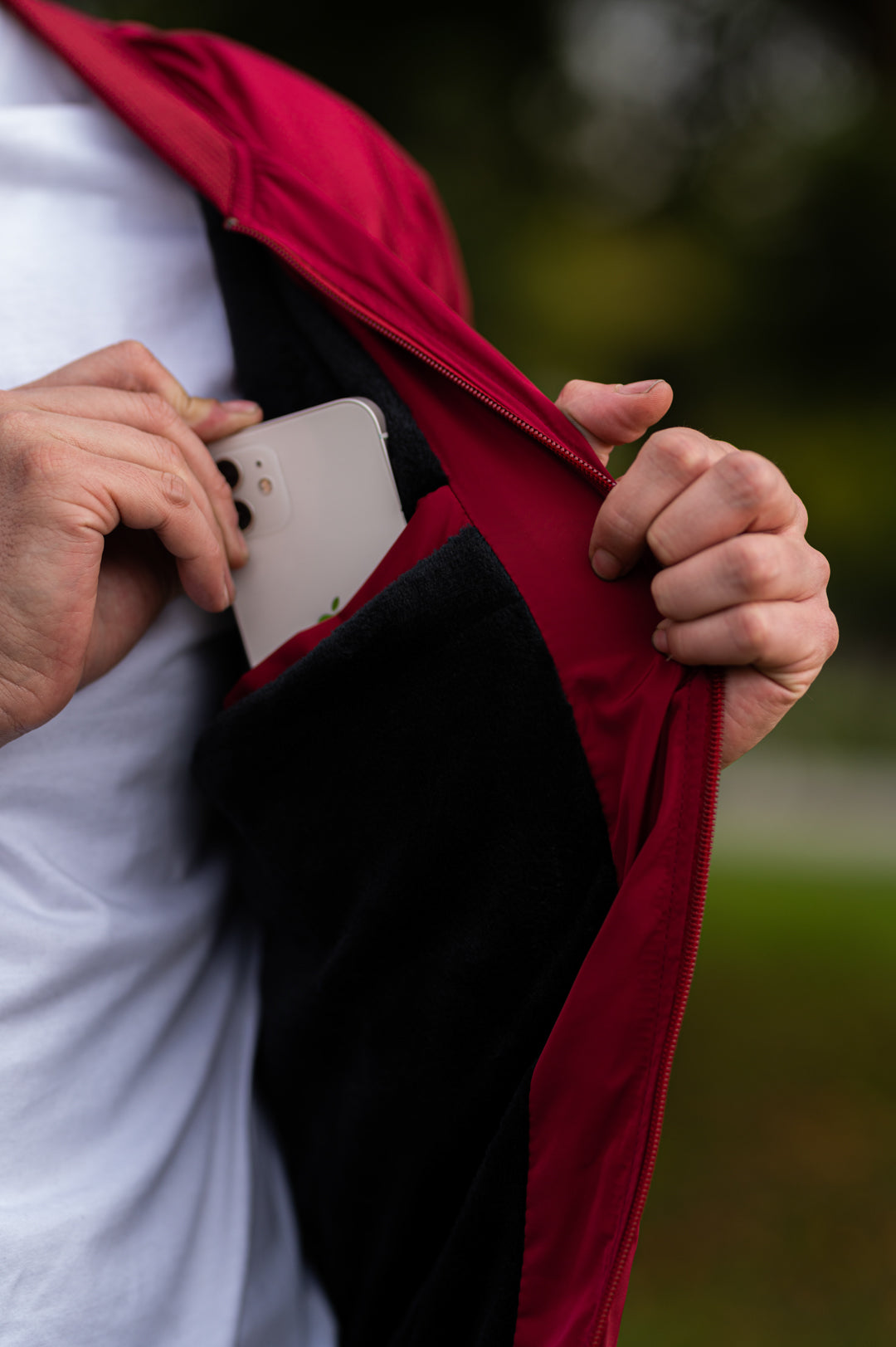 Match Chaquetas Impermeable Hombre 14152 Vino Tinto