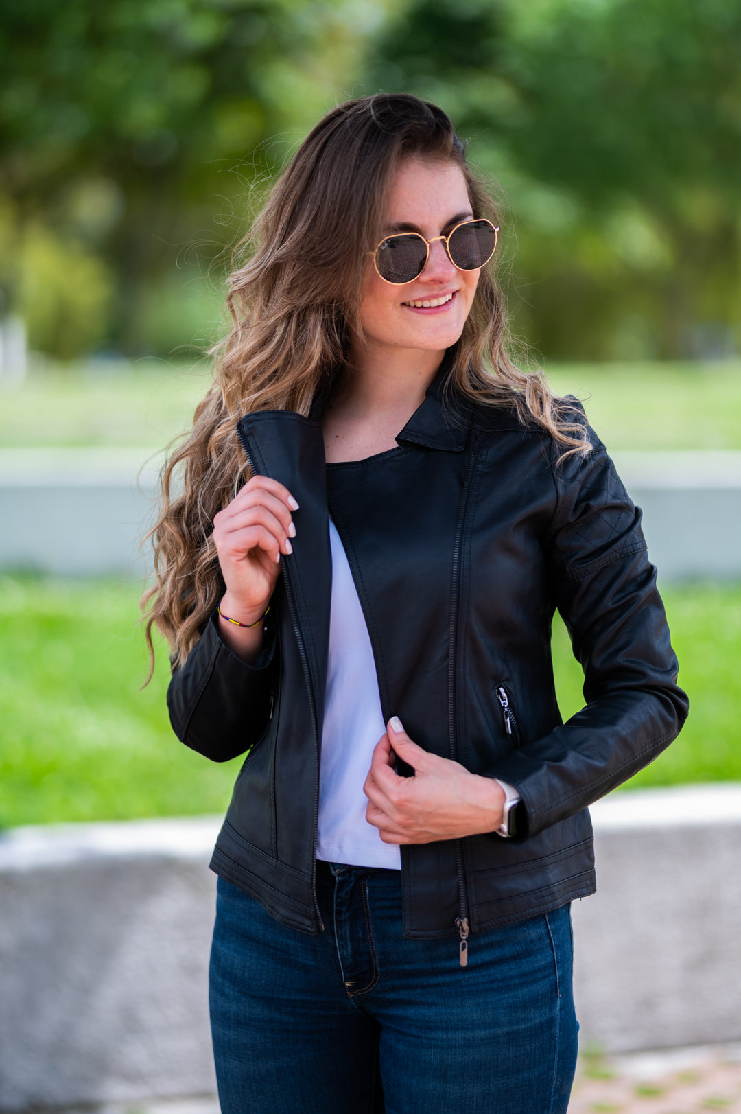 Chaquetas Biker Tipo Cuero 1549